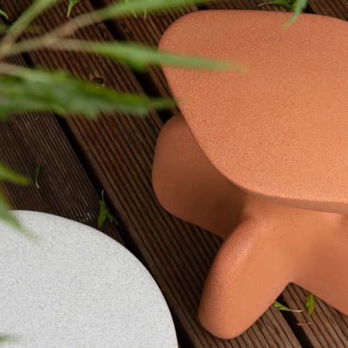 Tavolino d\'appoggio Archeo materiale plastico arancione / H 38,7 cm - Jaime Hayón - Magis - Arancione terracotta - Polietilene