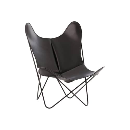Accessorio  pelle nero / Fodera per poltrona AA - Pelle di bufalo - AIRBORNE - Nero - Pelle di bufalo