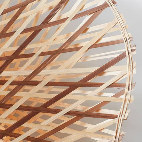 Applique avec prise Madura / Ø 60 cm - Bambou - GOOD&MOJO - / Ø 60 cm - Marron & naturel - Bambou, Fer