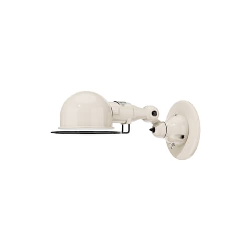 Applique Signal SI300 métal beige / Design 1950 - Orientable + interrupteur intégré - Jieldé - Ivoire - Acier, Fonte d\'aluminium