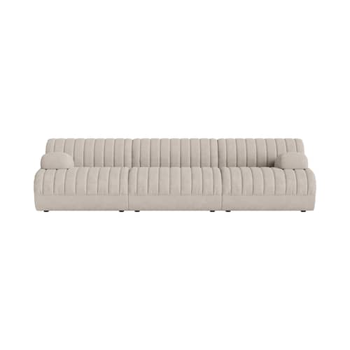 Canapé modulable Coltre tissu beige / 3 places - L 270 cm - Muuto - Sable - Bois certifié FSC, Mousse, Tissu