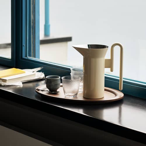 Caraffa Momento JH38 metallo bianco / Jaime Hayon - 1L - &tradition - Avorio - Acciaio
