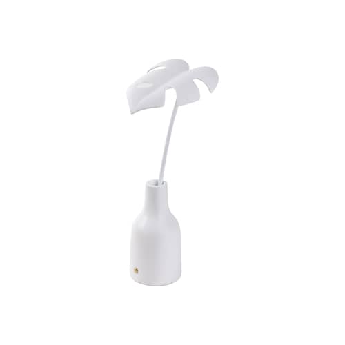 Lampe sans fil rechargeable Leaf Lamp - Delicio / LED - Seletti - Delicio / Blanc - Résine