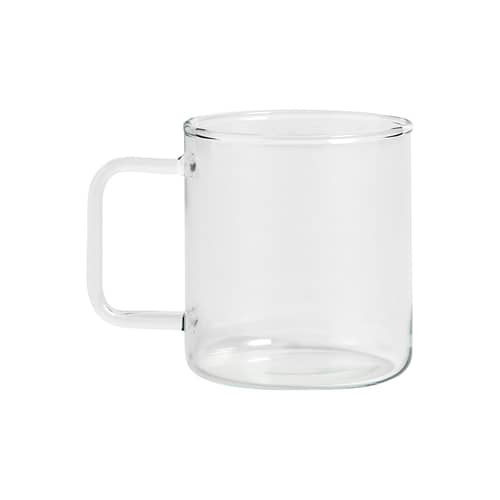Mug  verre transparent / Verre borisilicate - 400 ml - Hay - Transparent - Verre borosilicaté