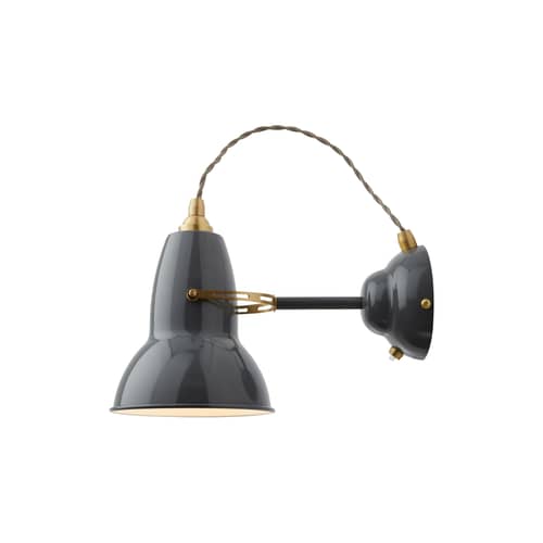 Original 1227 Wall light - Brass by Anglepoise - Elephant Grey - Brass, Steel