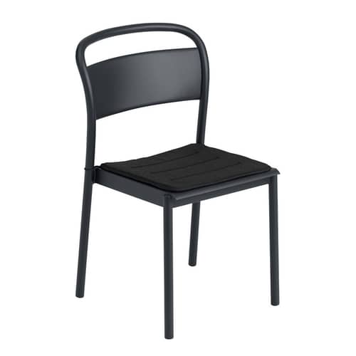 Linear Stacking chair metal black / Steel - Muuto - Black - Steel