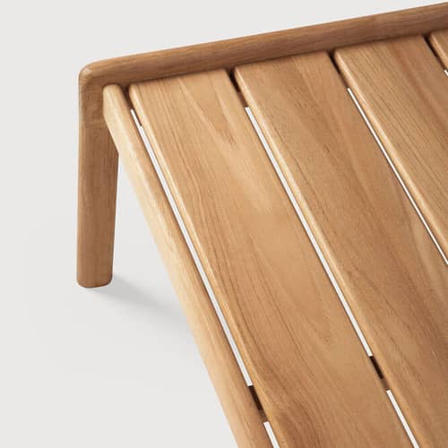 Table basse Jack Outdoor tissu bois naturel / 150 x 65 cm - Teck - Ethnicraft - 150 x 65 cm / Teck - Teck massif