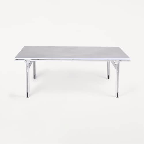 Table basse Union OUTDOOR métal / 97 x 60 cm - Frama  - Aluminium - Aluminium