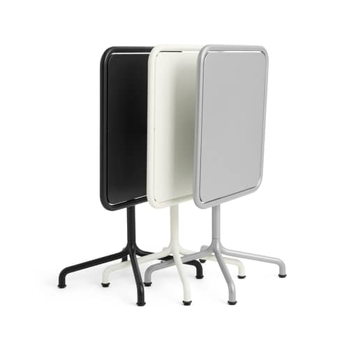 Table rectangulaire Deville métal noir / 60 x 70 cm - Hay - Anthracite - 