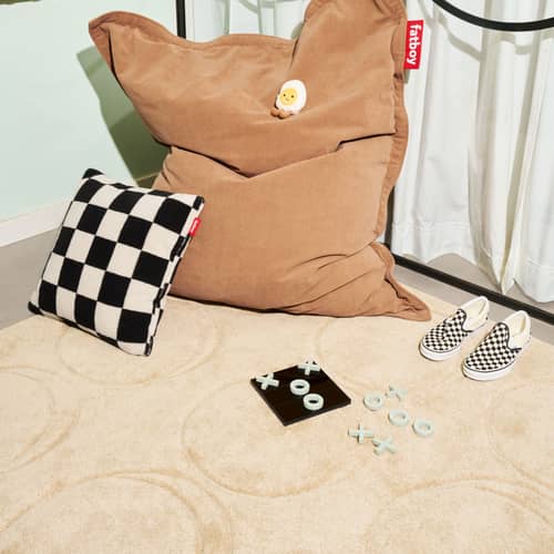 Tapis Dot tissu beige / 160 x 230 cm - Fatboy - Creamy Camel - Polypropylène