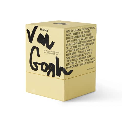 Tazzina da caffè 70s ceramics Van Gogh ceramica giallo / Set di 2 - 23 cl - HK LIVING - I girasoli - Gres smaltato