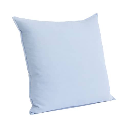 Coussin Linen tissu bleu / 60 x 60 cm - Hay - Bleu clair -  Plumes, Coton, Lin