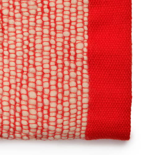 Decke Thread textil orange / 140 x 180 cm - Tom Dixon - Orange & Weiß - Baumwolle, Wolle