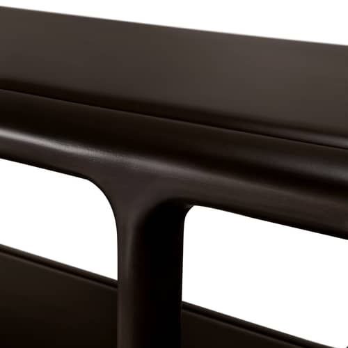 Etagère basse Eda bois marron / L 211 cm x H 72 cm - Ethnicraft - Acajou brun foncé - Acajou massif