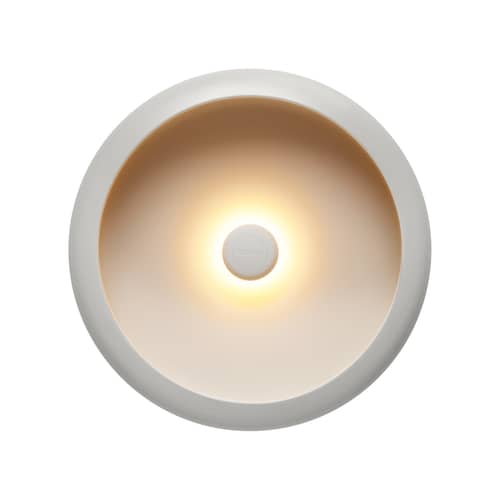 Outdoor-Wandleuchte Oloha Large metall grau / Lampe ohne Kabel - Ø 37,5 cm - Fatboy - Hellgrau - ABS, Silikon, Thermolackiertes Aluminium