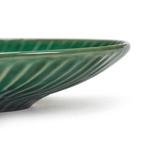 Piatto da dessert Verde Lanza ceramica verde / Ø 22 cm - Set di 2 - Serax - Ø 22 cm - Gres smaltato