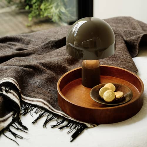 Schnurlosleuchte Bell LED plastikmaterial braun - Tom Dixon - Taupe - ABS