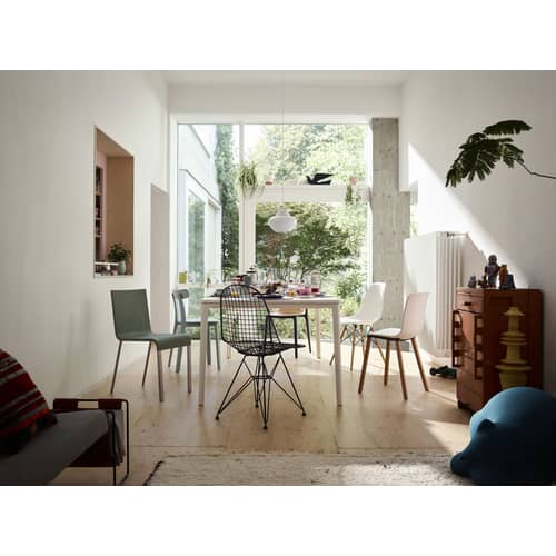 Stuhl Wire Chair DKR metall schwarz / By Charles & Ray Eames, 1951 - Vitra - Schwarz - Epoxid-lackierter Stahl