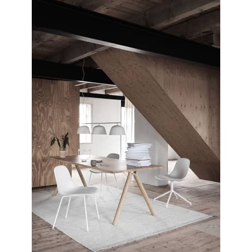 Suspension Ambit Rail métal noir / L 126 cm - Muuto - Noir - Aluminium