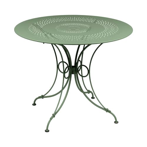 Table ronde 1900 / Ø 96 cm - Trou parasol / 5 personnes - Fermob - Cactus - Acier