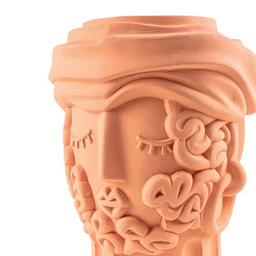 Vase Magna Graecia - Man keramik orange / Man - H 33 cm - Seletti - Man - Terrakotta