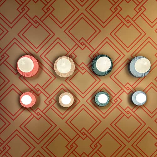 Applique Alicia / Large - Ø 22 cm - ELEMENTS LIGHTING - Rose - Céramique