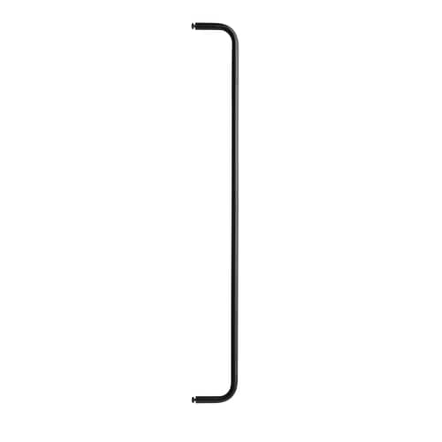 Barre de suspension / L 72 cm - Pour étagères en métal perforé - String Furniture - Noir - Acier