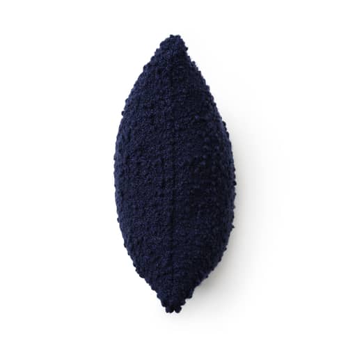 Coussin Bobble bleu / Tissé main - 45 x 45 cm - Tom Dixon - Bleu - Laine bouclée recyclée, Polyester recyclé