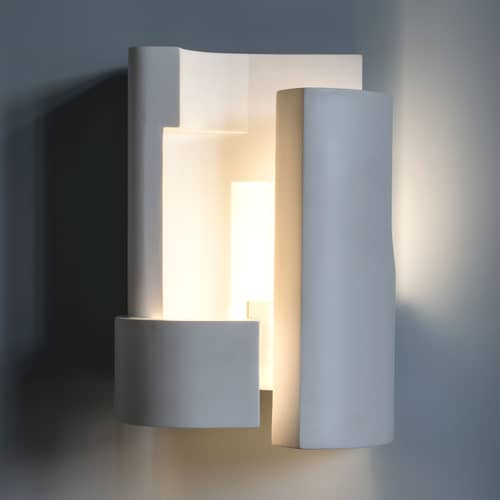 Applique Soul Story 5 pietra bianco / LED - Gesso - DCW éditions - Bianco - Gesso