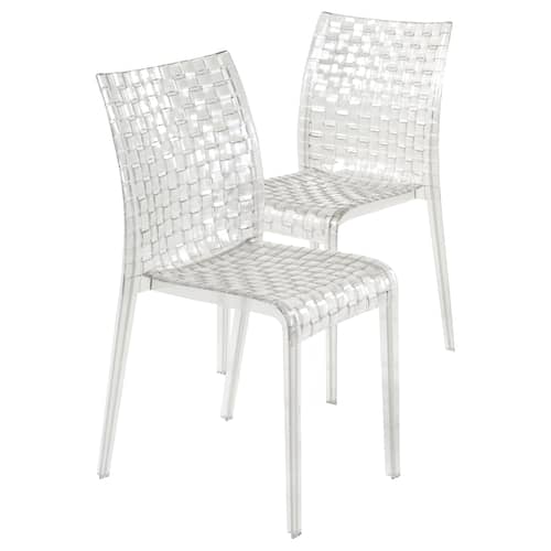 Ami Ami Stacking chair plastic material transparent Polycarbonate transparent - Kartell - Transparent - Polycarbonate