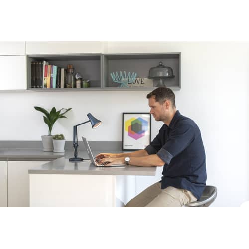 90 Mini Mini LED Table lamp metal white / LED - Mains or USB connection - Anglepoise - Jasmine white - Aluminium, Cast iron, Steel