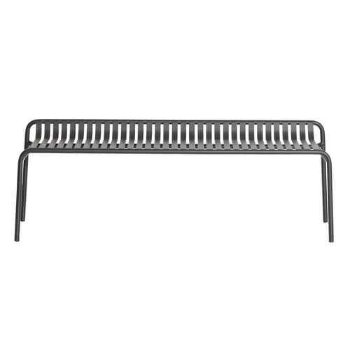 Banc Week-End métal noir / Aluminium - L 156 cm - Petite Friture - Noir - Aluminium thermolaqué époxy