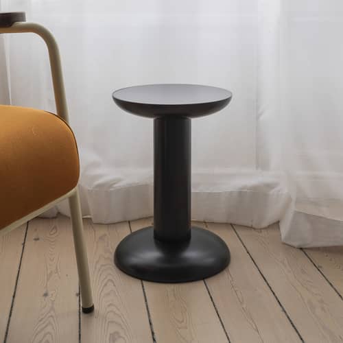 Beistelltisch Thing metall schwarz / Hocker - By George Sowden / Recycling-Alu - raawii - Schwarz - Recyceltes Aluminium