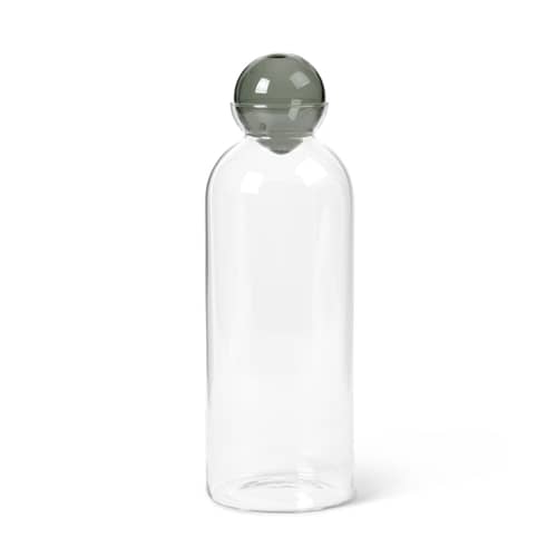 Caraffa Still vetro trasparente / 1,4 L - Vetro soffiato a bocca - Ferm Living - Trasparente / Grigio fumé - Vetro soffiato a bocca