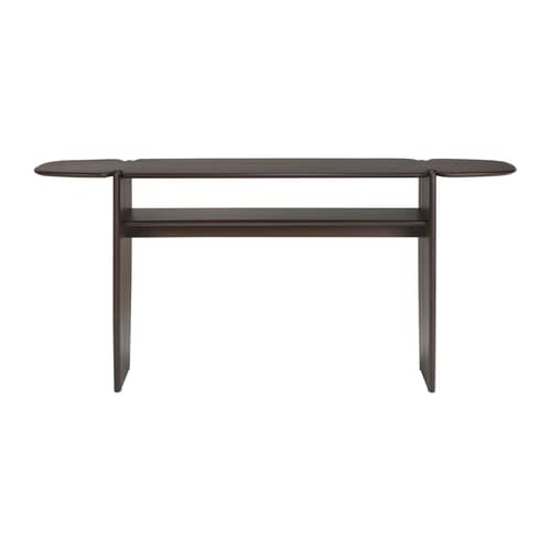 Console: PI legno marrone / 160 x 40 x H 75 cm - Mogano massiccio - Ethnicraft - Marrone scuro Mogano - Mogano massiccio tinto
