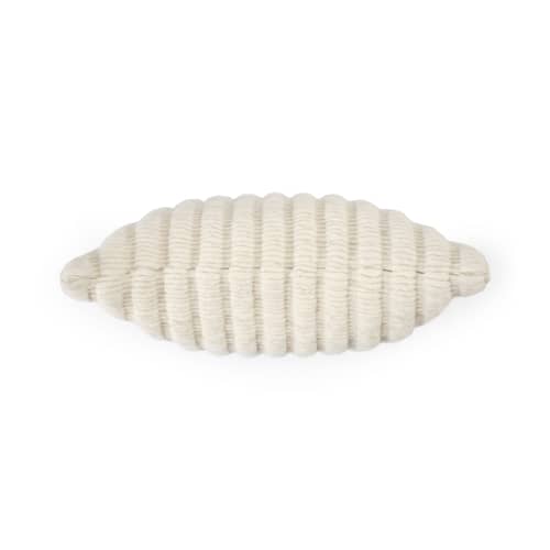 Ridge Cushion textile beige / 45 x 45 cm - Hand-woven - Tom Dixon - Natural beige - Cotton, Wool