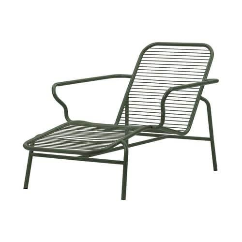 Vig Deckchair metal green - Normann Copenhagen - Dark green - Powder coated steel