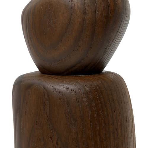 Gewürzmühle Pebble holz natur / FSC-Esche - Ø 7,6 x H 18,8 cm - Ferm Living - Pebble / H 18,8 cm - Esche massiv