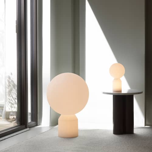 Lampe extérieur sans fil rechargeable Yo Small plastique blanc / LED - H 27 cm - Normann Copenhagen - H 27 cm - ABS, Polyéthylène