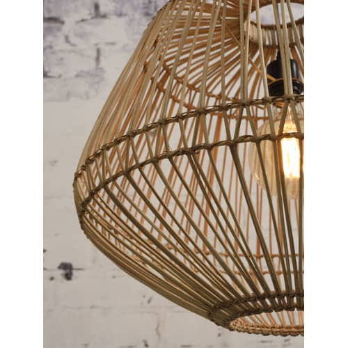 Madagascar Pendant cane & fibres beige natural wood / Rattan - GOOD&MOJO - Natural - Rattan