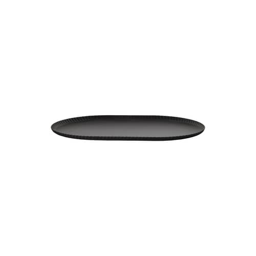 Plateau Pleats métal noir / 46 x 31 cm - Alessi - Noir - Acier