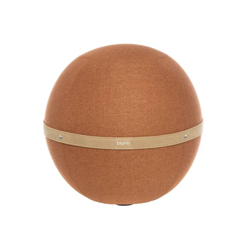 Pouf Original / Siège ergonomique - Ø 55 cm / Tissu chiné - BLOON PARIS - Terracotta - PVC, Tissu polyester