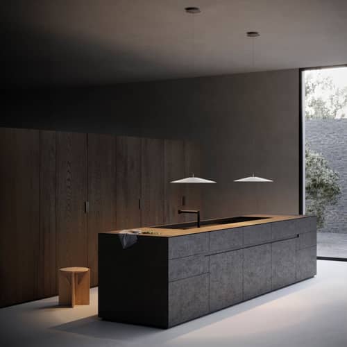 Suspension Koinè LED métal blanc / Ø 37 cm - Luceplan - Blanc - Aluminium, Verre