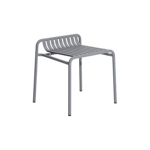 Tabouret empilable Week-end métal gris / Aluminium - Petite Friture - Gris Pierre - Aluminium