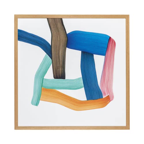 Affiche Ronan Bouroullec - Drawing 2018 papier multicolore / 67,5 x 67,5 cm - Vitra - Multicolore - Papier