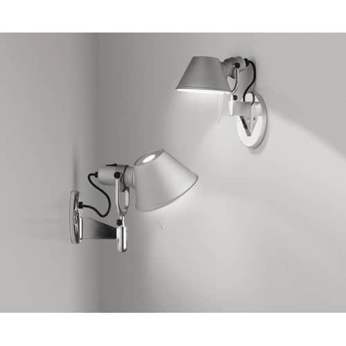 Applique Tolomeo Faretto (1987) métal / Avec interrupteur - Artemide - Aluminium - Aluminium anodisé, Aluminium poli