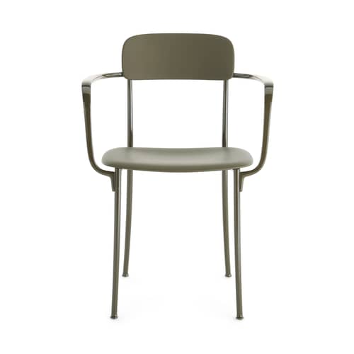 Armlehnstuhl Savoia plastikmaterial grün - Kartell - Grün - bemaltes Aluminium, Technoplymer