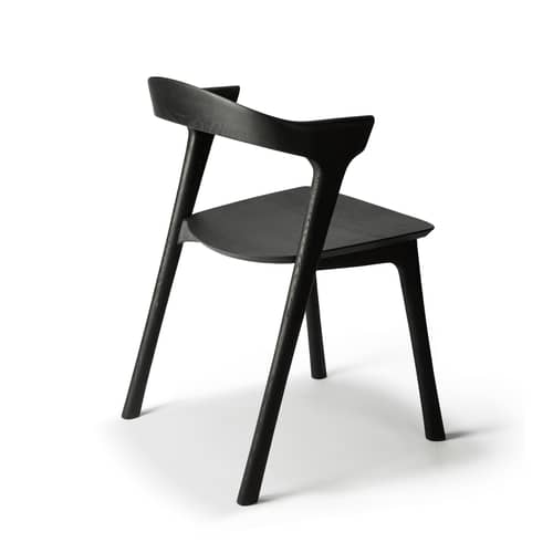 Chaise Bok Indoor bois noir / Chêne massif - Ethnicraft - Noir - Chêne massif