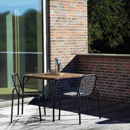 Chaise empilable Vig métal noir - Normann Copenhagen - Noir - Acier thermolaqué