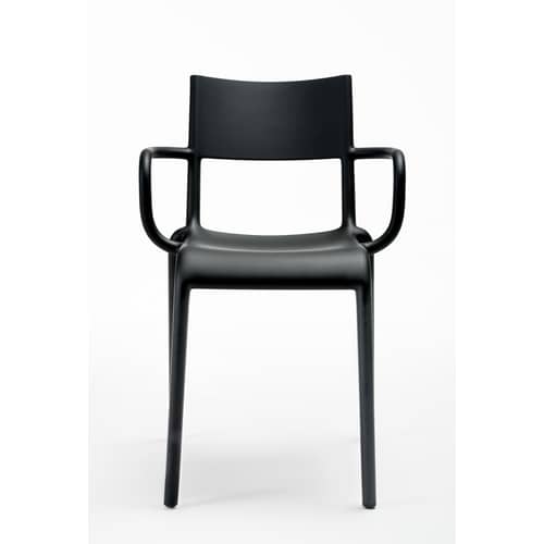 Fauteuil empilable Generic A plastique noir - Kartell - Noir - Polypropylène
